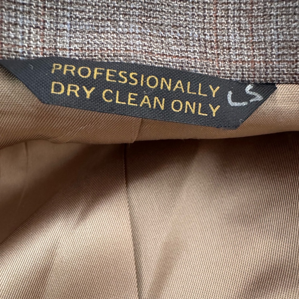 JOHNNY CARSON Vintage 70’s Deadstock Subtle Plad Wool Blend 3 Piece Suit 44 L - Picture 11 of 16